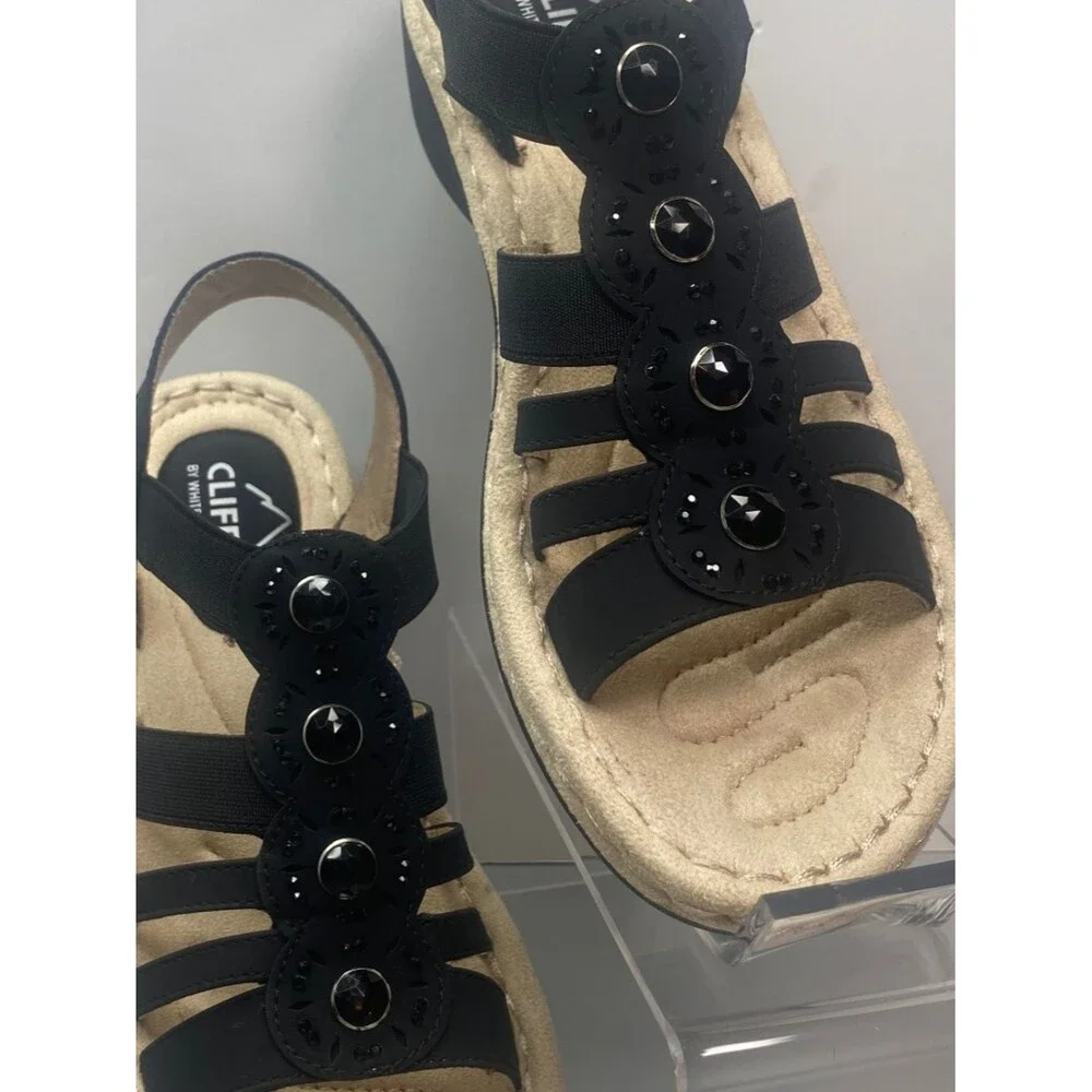 Cliffs By White Mountain Camryn Wedge Sandal Size 7 1/2 M. NEW No Box.